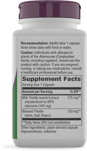 Nature's Way® | Milk Thistle - right side of pack Sku:62400