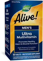 <{%PRIMARY_15685%}>Nature's Way® | Alive! Men's Ultra Multivitamin, 60 tablets
