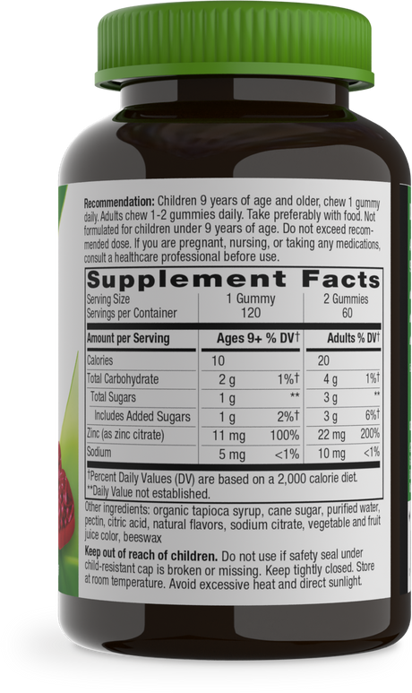 <{%360IMAGE1_13701%}>Nature's Way® | Zinc Gummies - right side of pack