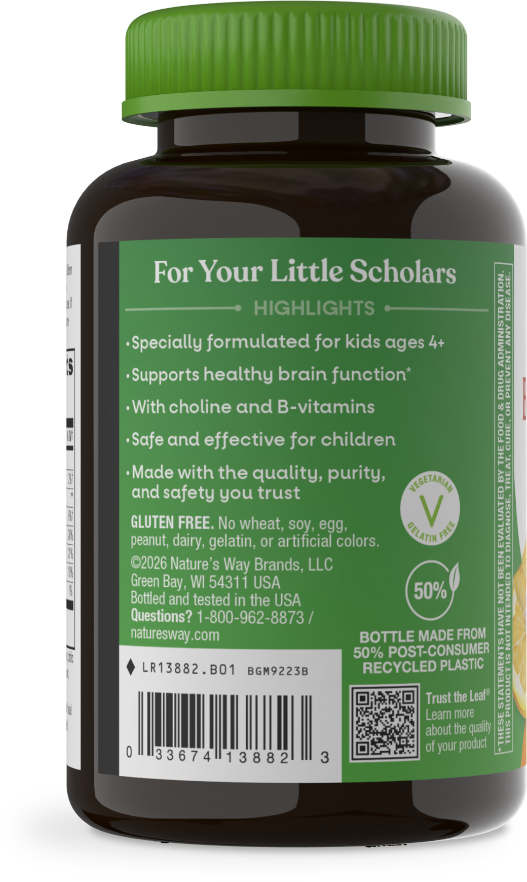 <{%360IMAGE2_13882%}>Nature's Way® | Kids Brain Builder Gummies - left side of pack