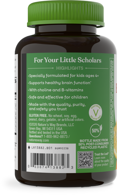 <{%360IMAGE2_13882%}>Nature's Way® | Kids Brain Builder Gummies - left side of pack