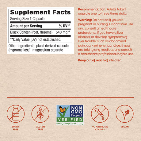 <{%MAIN4_10500%}>Nature's Way® | Black Cohosh Root