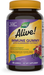 <{%PRIMARY_10484%}>Nature's Way® | Alive! Immune Gummy With Elderberry Extract, 90 gummies, Cherry & Grape