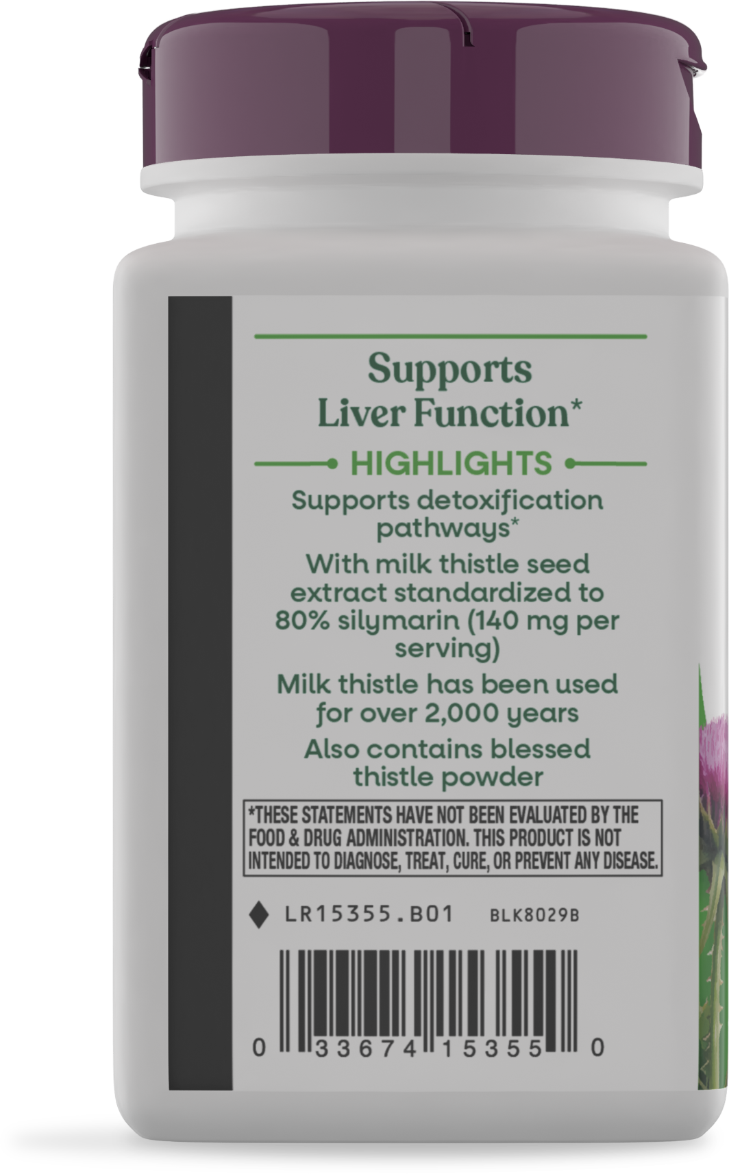 <{%360IMAGE6_15355%}>Nature's Way® | Milk Thistle - left side of pack