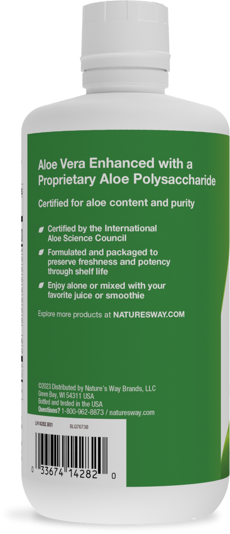 <{%360IMAGE2_14282%}>Nature's Way® | Aloe Vera Inner Leaf Gel & Juice - left side of pack