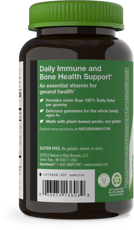 <{%360IMAGE2_13608%}>Nature's Way® | Vitamin D3 Gummies - left side of pack