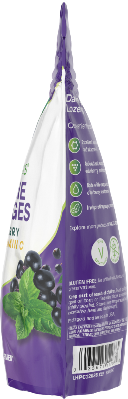 <{%360IMAGE3_12088%}>Nature's Way® | Sambucus Immune Lozenges - left side of pack
