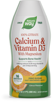 <{%PRIMARY_ST1388%}>Nature's Way® | Calcium & Vitamin D3, 16 fl oz (480 ml), Citrus