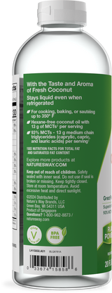 <{%360IMAGE5_15858%}>Nature's Way® | Liquid Coconut Oil - left side of pack