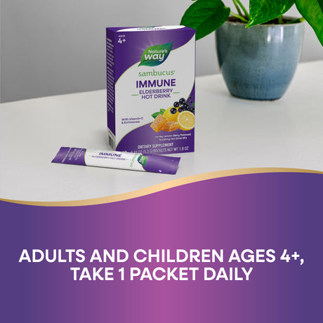 <{%DETAIL2_12087%}>Nature's Way® | Sambucus Immune Elderberry Hot Drink
