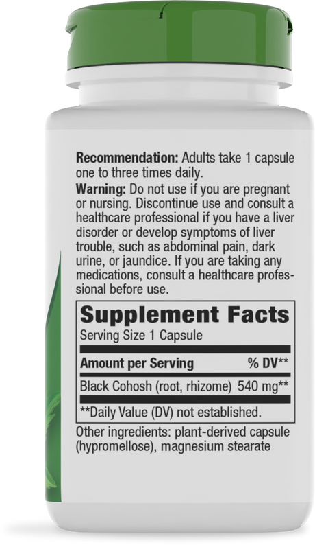 <{%360IMAGE1_10500%}>Nature's Way® | Black Cohosh Root - right side of pack