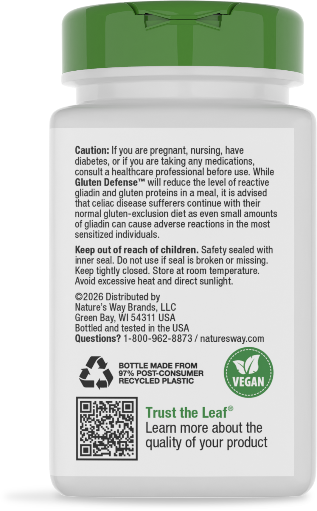 <{%360IMAGE3_03952%}>Nature's Way® | Gluten Defense - back of pack