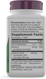 <{%360IMAGE1_15020%}>Nature's Way® | Cranberry Premium Blend - right side of pack