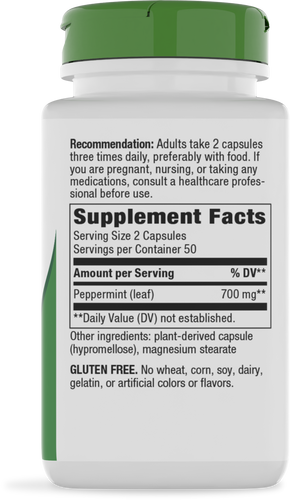 Nature's Way® | Peppermint Leaf - right side of pack Sku:14160