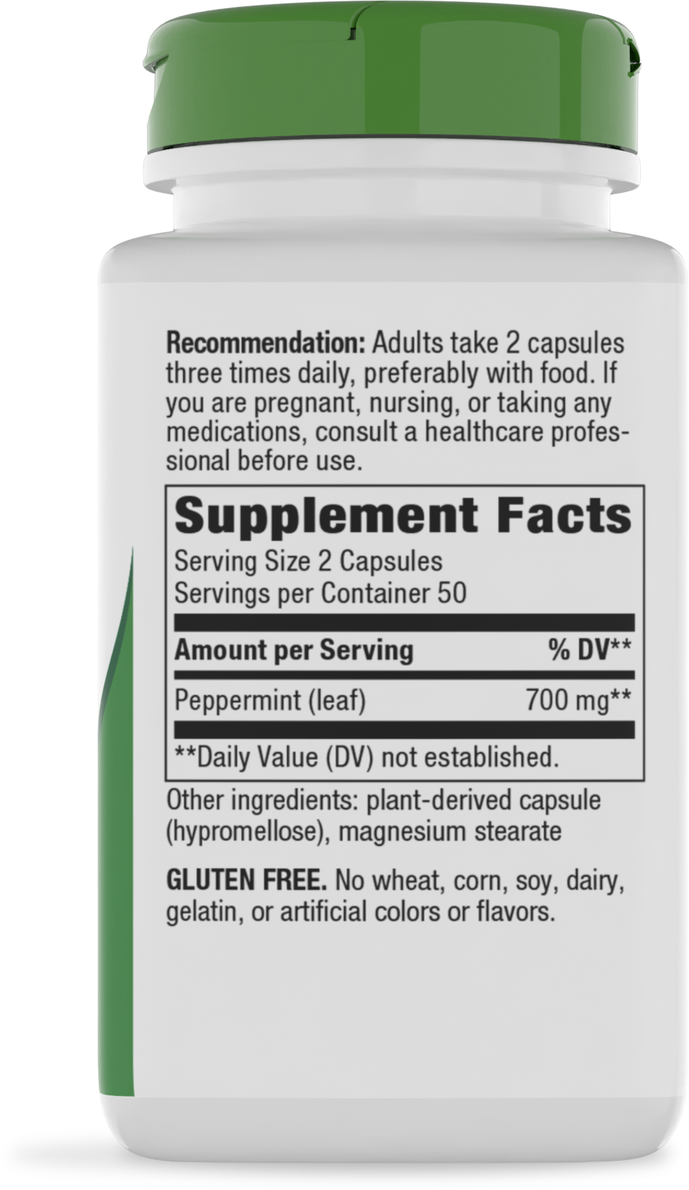 <{%360IMAGE1_14160%}>Nature's Way® | Peppermint Leaf - right side of pack