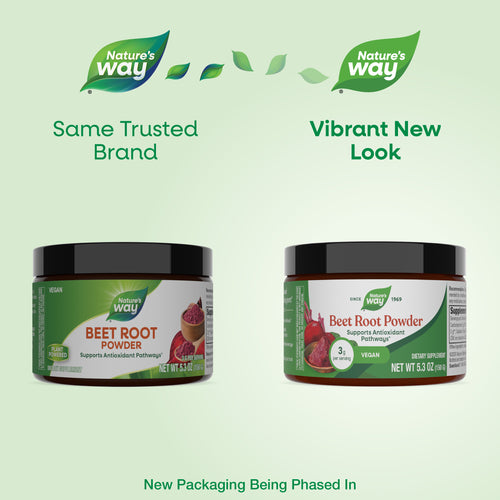 Nature's Way® | Beet Root Powder - package updates old to new Sku:12127