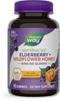 <{%PRIMARY_15761%}>Nature's Way® | Sambucus Elderberry + Wildflower Honey Immune Gummy, 50 gummies, Honey