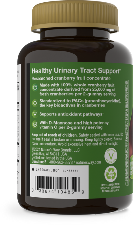 <{%360IMAGE5_10485%}>Nature's Way® | CranRx Gummies - left side of pack