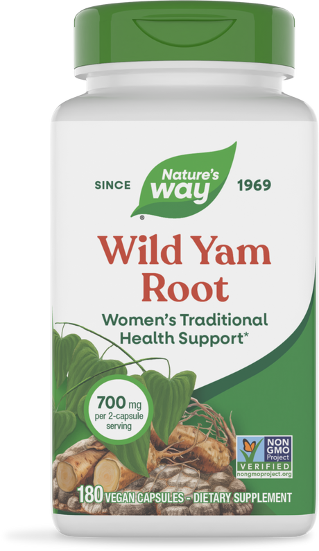 <{%PRIMARY_15350%}>Nature's Way® | Wild Yam Root, 180 capsules