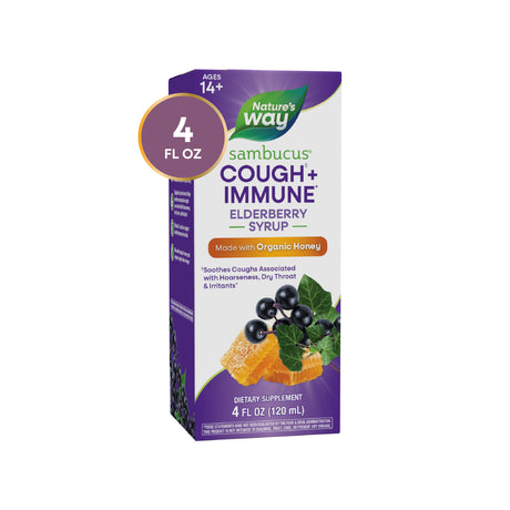 <{%MAIN6_13313%}>Nature's Way® | Sambucus Cough +♢ Immune* Elderberry Syrup
