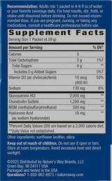 <{%360IMAGE1_15121%}>Nature's Way® | Joint Movement Glucosamine Drink Mix - right side of pack