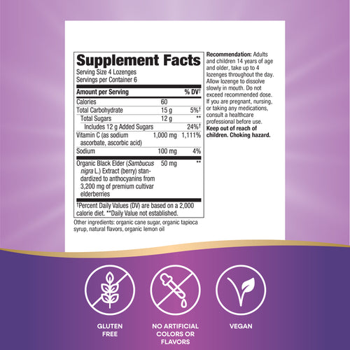 Nature's Way® | Sambucus Immune Lozenges Sku:12709