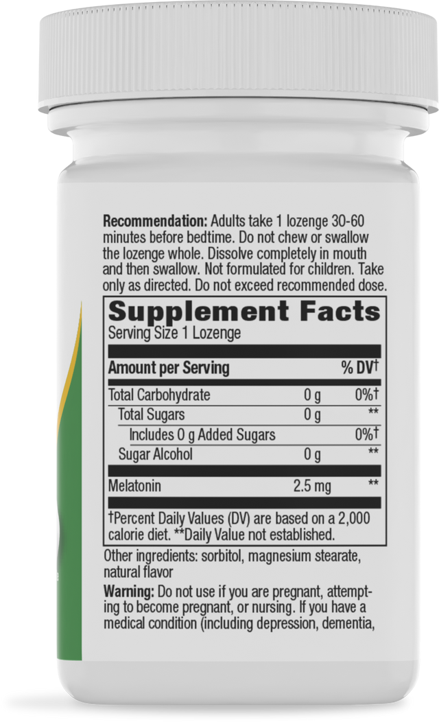 <{%360IMAGE1_49111%}>Nature's Way® | Melatonin Lozenge - right side of pack