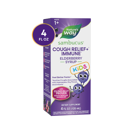 <{%MAIN6_13671%}>Nature's Way® | Sambucus Kids Cough Relief +♢ Immune* Elderberry Syrup