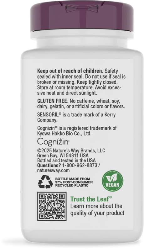 <{%360IMAGE3_13690%}>Nature's Way® | Clear Thinking - back of pack