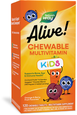 <{%PRIMARY_15786%}>Nature's Way® | Alive! Kids Chewable Multivitamin, 120 chewables, Orange & Berry