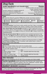 <{%360IMAGE5_15159%}>Nature's Way® | Umcka Cold&Flu Relief Chewables - back of pack