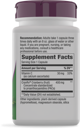 <{%360IMAGE1_15135%}>Nature's Way® | Cranberry Premium Blend - right side of pack