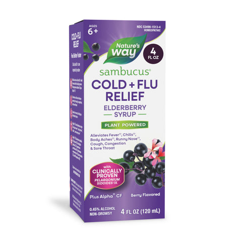 <{%MAIN6_15136%}>Nature's Way® | Sambucus Cold+Flu Relief Elderberry Syrup