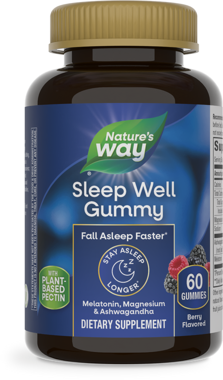 <{%PRIMARY_13920%}>Nature's Way® | Sleep Well Gummies, 60 gummies, Berry