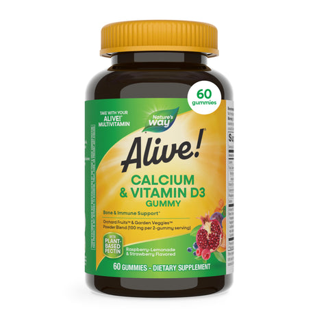 <{%MAIN7_10255%}>Nature's Way® | Alive! Calcium & Vitamin D3 Gummies