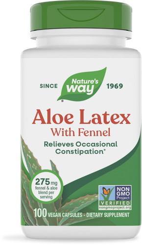 Nature's Way® | Aloe Latex With Fennel, 100 capsules Sku:10150