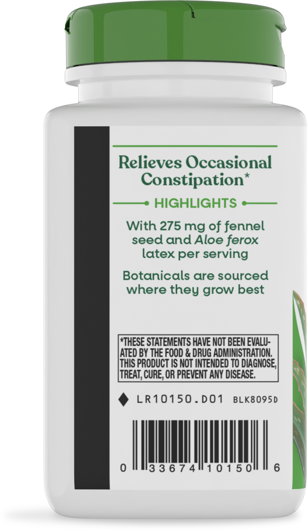 <{%360IMAGE2_10150%}>Nature's Way® | Aloe Latex With Fennel - left side of pack