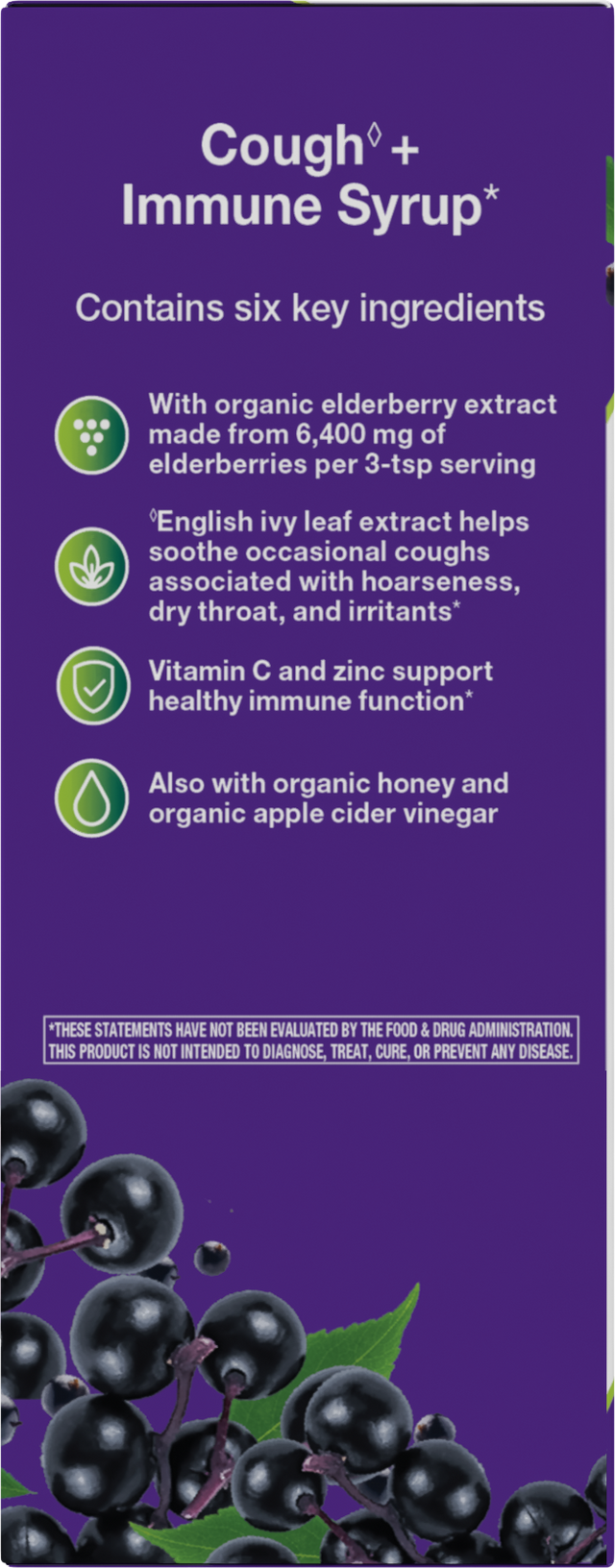 <{%360IMAGE3_13313%}>Nature's Way® | Sambucus Cough +♢ Immune* Elderberry Syrup - left side of pack