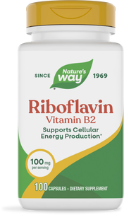 <{%PRIMARY_40421%}>Nature's Way® | Riboflavin Vitamin B2, 100 capsules