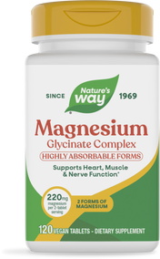 <{%PRIMARY_14880%}>Nature's Way® | Magnesium Glycinate Complex, 120 tablets