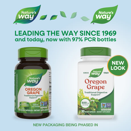 <{%MAIN1_14159%}>Nature's Way® | Oregon Grape - package updates old to new