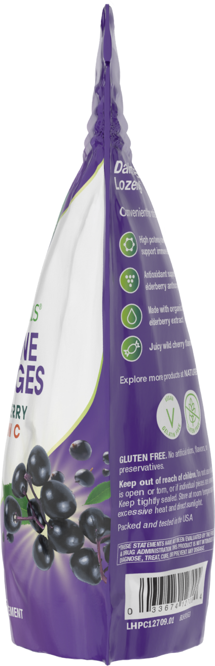 <{%360IMAGE3_12709%}>Nature's Way® | Sambucus Immune Lozenges - left side of pack