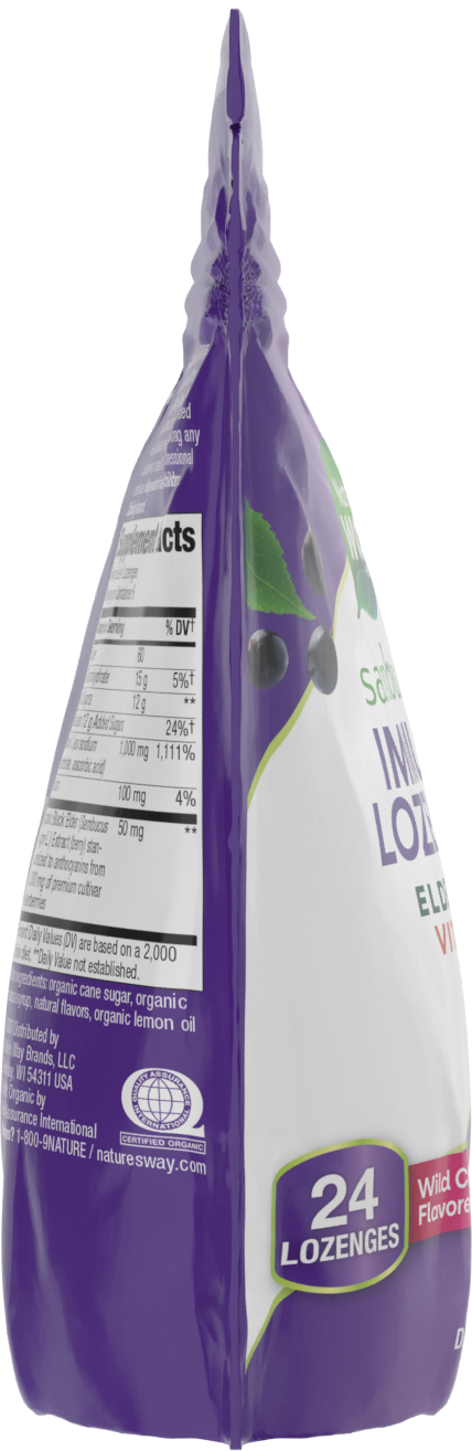 <{%360IMAGE2_12709%}>Nature's Way® | Sambucus Immune Lozenges - right side of pack