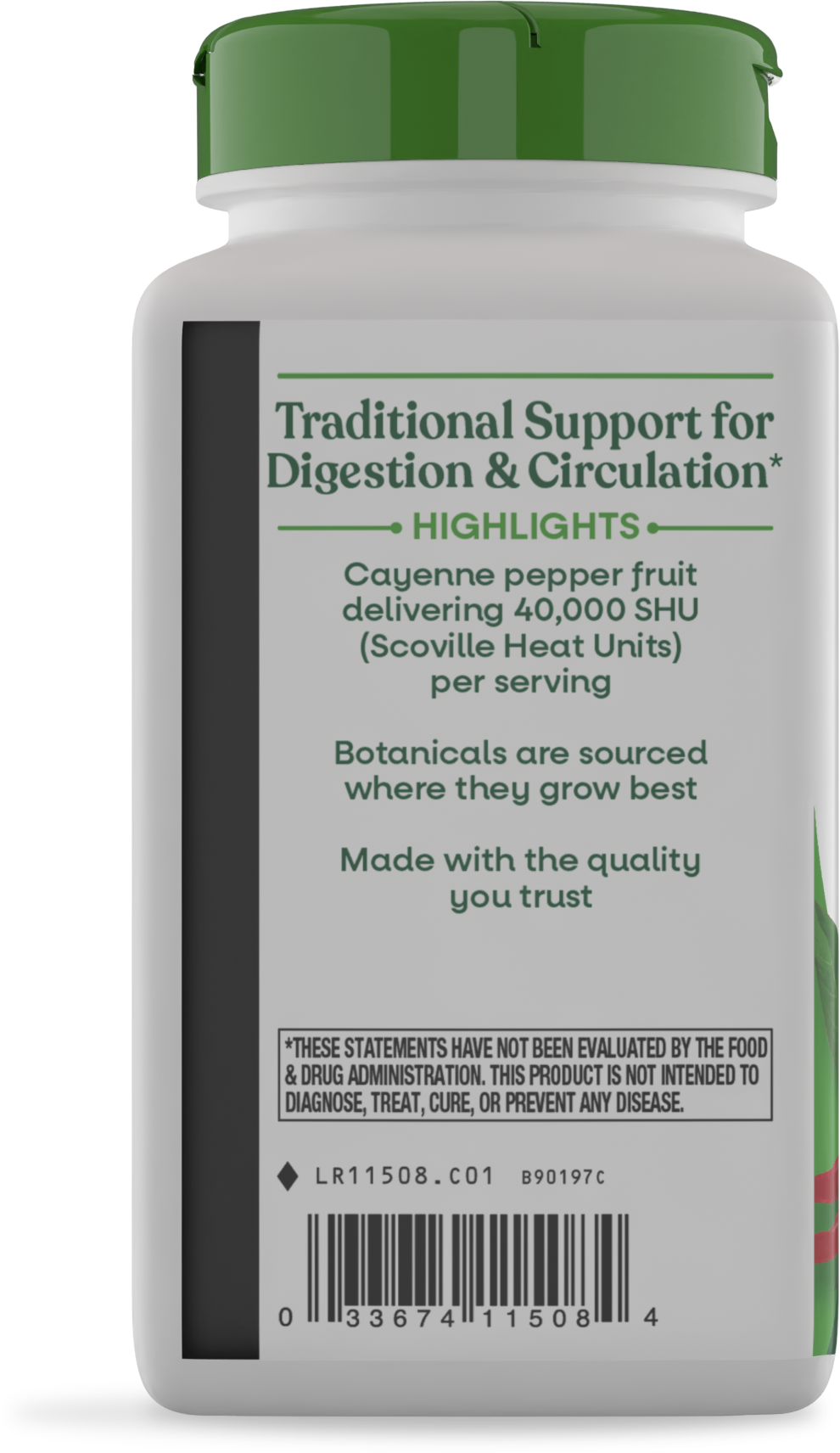 <{%360IMAGE6_11508%}>Nature's Way® | Cayenne Fruit - left side of pack