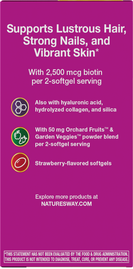 <{%360IMAGE3_11094%}>Nature's Way® | Alive! Hair, Skin & Nails Multivitamin - left side of pack