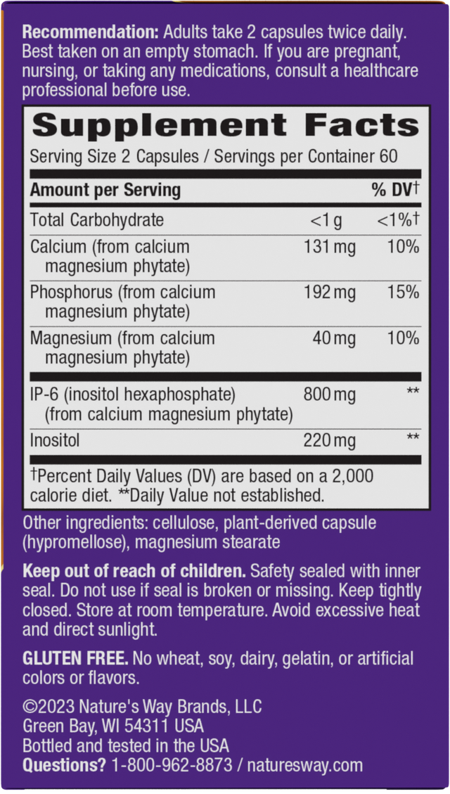 <{%360IMAGE1_05802%}>Nature's Way® | Cell Forté IP-6 & Inositol - right side of pack