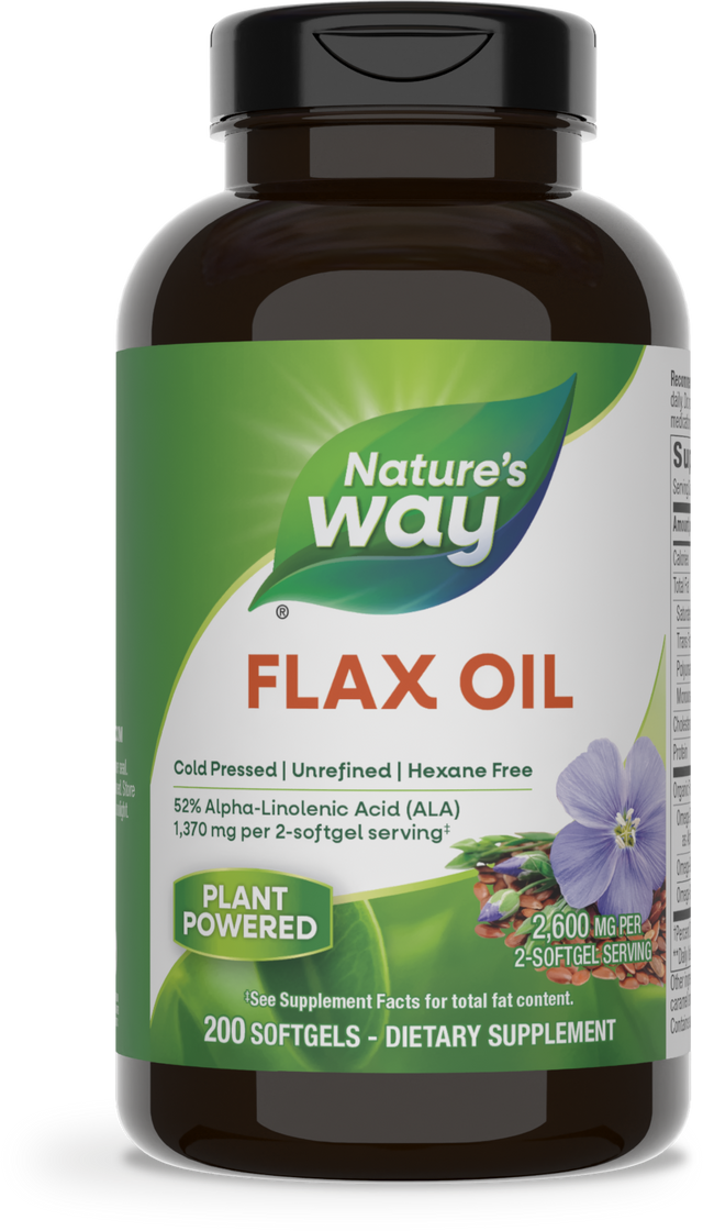 <{%PRIMARY_15425%}>Nature's Way® | Flax Oil, 200 softgels