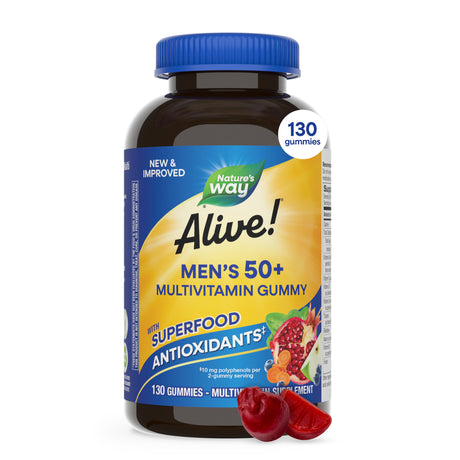 <{%MAIN12_15151%}>Nature's Way® | Alive! Men's 50+ Gummy Multivitamin