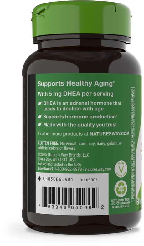 <{%360IMAGE2_05006%}>Nature's Way® | Youthful You DHEA 5mg - left side of pack