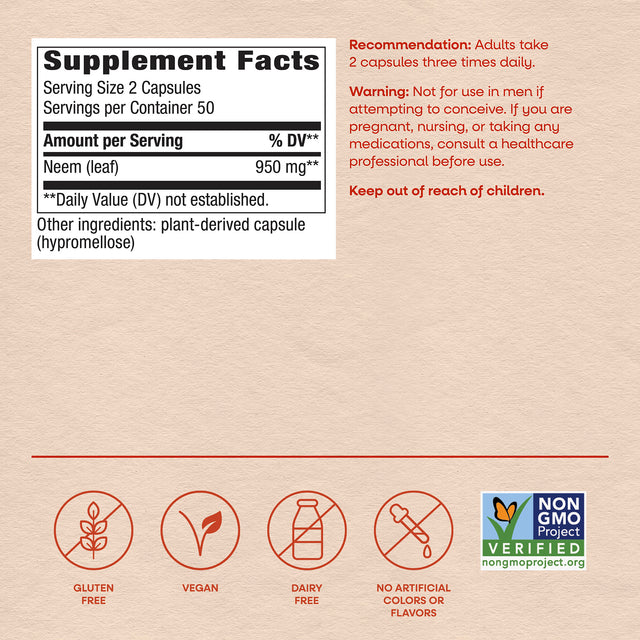 <{%MAIN4_15120%}>Nature's Way® | Neem Leaf